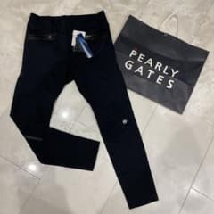 PEARLY GATES 春夏薄手パンツ 新品 未使用 サイズ4 ブラックのサムネイル
