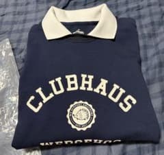 未使用品 clubhaus Wedgehog 半袖スウェットポロ　ネイビー L 未使用品 clubhaus Wedgehog 半袖スウェットポロ ネイビー L - メルカリ
