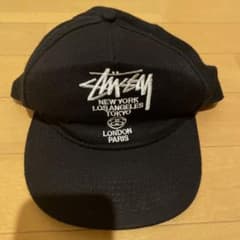 Stussy ブラック キャップのサムネイル