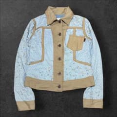 MOSCHINO JEANS 花柄 フローラル 切り替え デニムジャケット - メルカリ