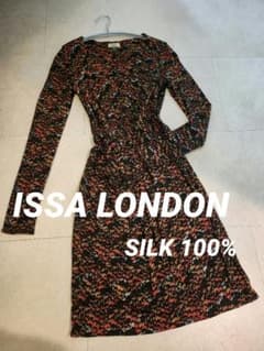 【超美品】ISSA LONDON 大人上品ワンピースのサムネイル
