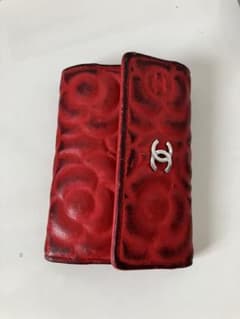 Chanel 赤 レザー キーケースのサムネイル