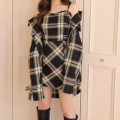 m.me.eme アーバンチェックシャツアウター m.me.eme アーバンチェックシャツアウター - メルカリ