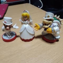 amiibo マリオ　ピーチ　クッパ　ウェディング セットのサムネイル