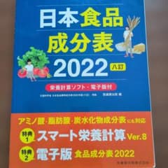 日本食品成分表 2022のサムネイル