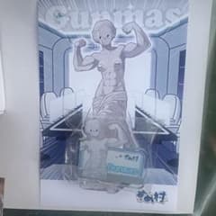 めめ村ポップアップ カプセルトイ ガンマスアクリルネームバッジ