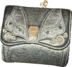ANNA SUI シルバー 三つ折り財布　蝶々のサムネイル