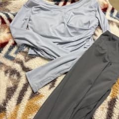 SUKALA ヨガウェア セット M ライトブルー/グレー - メルカリ