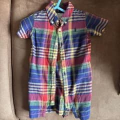 Ralph Lauren チェック柄 ロンパース 70のサムネイル