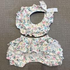 haruulala スタイ　ズボン　花柄　ハルウララ　サテンリボン付きのサムネイル