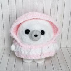 ミニビーンズ ぬい服 アザラシ 帽子/編み物 毛糸 ウィッシュコアのサムネイル