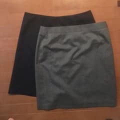 お値下げ⭐︎ラージサイズ⭐︎ひざ丈スカート2点セットのサムネイル