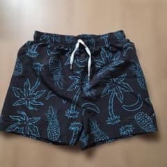 キッズ 水着 パイナップル柄 ブラックのサムネイル