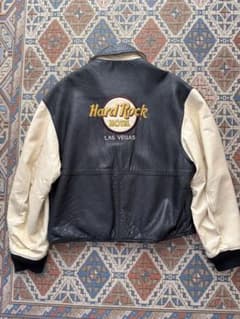 90s Hard Rock HOTEL LAS VEGAS レザースタジャン 90s Hard Rock HOTEL LAS VEGAS レザースタジャン - メルカリ