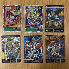 ガンダム　両面キラカード　６枚セット売りのサムネイル