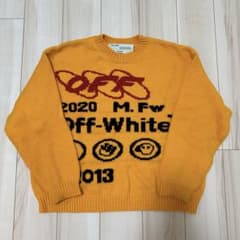 off-white オフホワイト ニット セーター イエロー - メルカリ