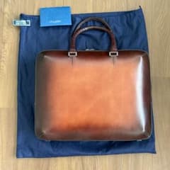 レア ARALDI1930 ビジネス バッグ ハンドルクロコダイル使用のサムネイル