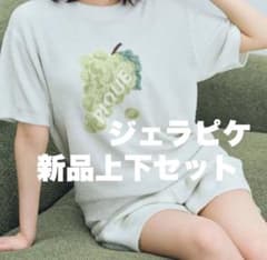 ジェラートピケ フルーツジャガードプルオーバー チェックジャガード