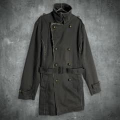 OPIUM Y2K ナポレオンコート ブラックデニム ロングジャケット L