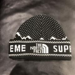 Supreme TNF fold ビーニー 黒 ノースフェイス blackのサムネイル