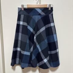 BLUE LABEL CRESTBRIDGE チェック柄フレアスカート 34 - メルカリ