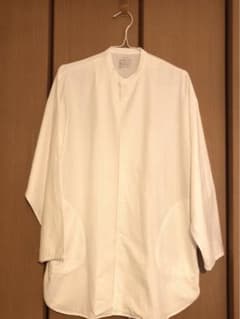 無印良品　洗いざらしオックスミドル丈ワイドシャツ男女兼用ＸＸＳ－ＸＳ・オフ白のサムネイル