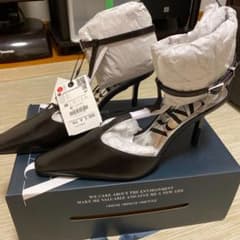 Leather T-Bar High Heels with Chain Zaraのサムネイル