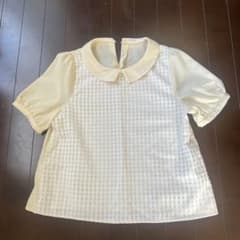 RETRO GIRL ギンガムチェック半袖Tブラウスのサムネイル