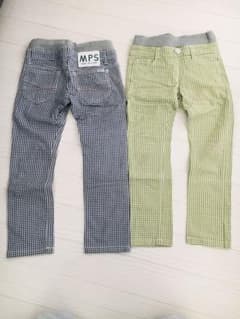 チェックパンツ 120 ２枚セットのサムネイル