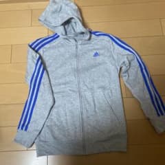 adidasスウェット生地ジャージ上下 160 グレーのサムネイル