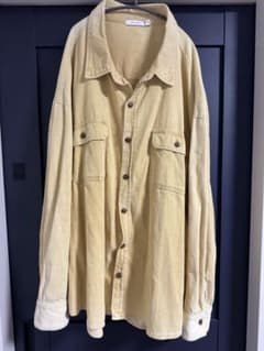 mnml コーデュロイシャツ XXXL イエローのサムネイル