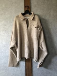【chasse】スキッパーニット　ベージュ　サイズ1のサムネイル