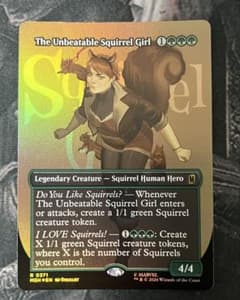 MTG 絶対無敵スクイレル・ガール　ボーダーレスfoil 英語版のサムネイル