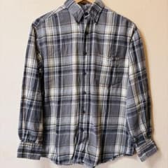 St.John'sBayチェック柄 ネルシャツ グレー×ベージュS（日本M相当）のサムネイル