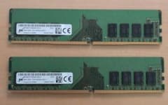 Micron デスクトップ用メモリ 8GB 2枚セット PC4-3200AA - メルカリ