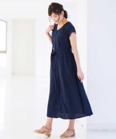 ☆ 新作 ☆ a.v.v フロントボタンサッシュ付きワンピース XSのサムネイル