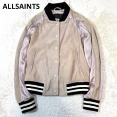 ALL SAINTS 本革 山羊革 レザー スエード 切替 ジャケット - メルカリ