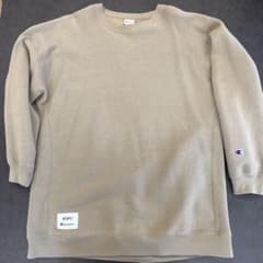 Champion WTAPS コラボ クルーネックスウェット XL ベージュのサムネイル