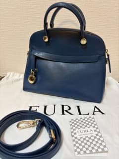 FURLA 2way ハンドバッグ ブルーのサムネイル