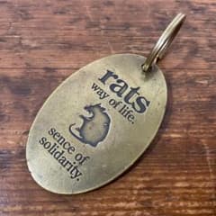 05s 初期 RATS ラッツ WAY OF LIFE Brass キーホルダー - メルカリ