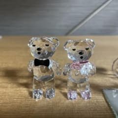 スワロフスキー　クマ　ベア　swarovski 置物　クリスタルフィギュアのサムネイル