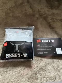 Hanes BEEFY-T ホワイト Mサイズ 長袖Tシャツのサムネイル