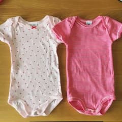 プチバトー 半袖ボディ2枚セット 18mのサムネイル