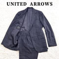 未使用級✨ユナイテッドアローズ 高級ライン スーツ ウィンドウペンチェック M 未使用級✨ユナイテッドアローズ 高級ライン スーツ ウィンドウペン