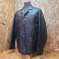 G&F WORKERS WOLFMAN JACK 馬革 カーコート ブラック M m79763346004_1.jpg?1721267697