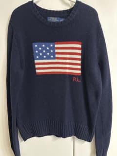 Polo Ralph Lauren 星条旗 ニット ネイビーのサムネイル