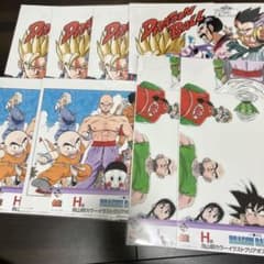 이치 반 쿠지 DRAGON BALL 40th H상 클리어 포스터 3종 8점
