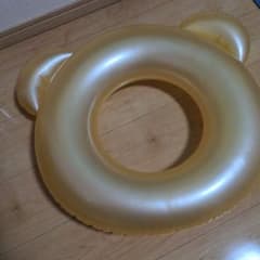 くま型 浮き輪 ゴールドのサムネイル