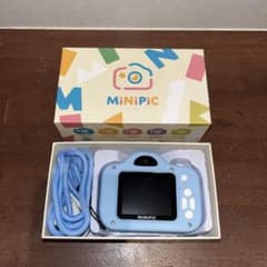 MiNiPiC キッズカメラ パステルブルー トイカメラ ミニピク 子供用カメラ
