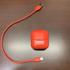 オーディオテクニカ　イヤホン　レッドのサムネイル